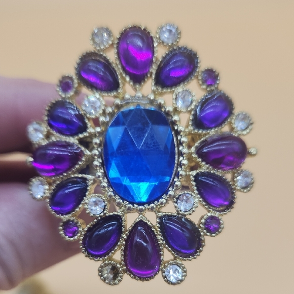 Bombay & Company Gold & Jeweled Napkin Rings! Vintage - Sets a Stunning Table - Picture 7 of 7